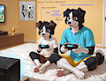 Finley and his brother (1000 watchers!) by Barclay