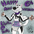 Happy 6th Anniversary Rhythm Husky by RhythmCHusky94