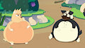 Two Big and Round Friends by Fexbig