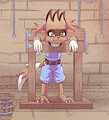 Flora Locked In A Pillory (Commission)