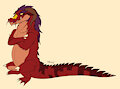 New fursona/scaliesona design by DerekDragon