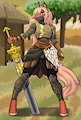 Leo - Mylus in the Shaman Village by Bear213