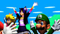 MMD Little Apple! [OC Moon and Mario]!
