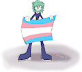 Jazz Triptych says Trans Rights by ClaireHaschen
