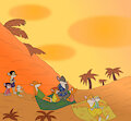 Vacation with sunset by vasan