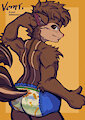 Reese the Squirrel - Pull-Ups Back by risunotanoshimi