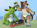 Clay and his Dragon Friend! [By Kuneho] by Yipthecoyotepup