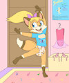 Ella the fox Ellie twin sis by BabySkye