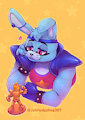 Glamrock Bonnie 🐰💙 by JyllHedgehog367
