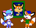 Billy and Bluebell in the Ticket at the Train Station