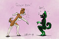 Down boy! - coloured by Gashren