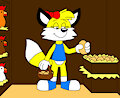 Sunshine the Fox Picking Some Eggs at the Chicken Shed