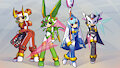 Commission Seedrians cosplay as the guardians in MMZ