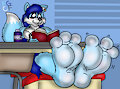 Rosie At her Desk