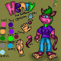 Henry pink opossum reference sheet