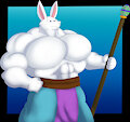 Bunny Warrior by KingBigWolf
