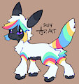Rainbow Faux Eevee