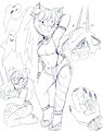 Alice and Halley sketches