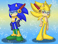 Sonic and Super Sonic cop by AngelofHapiness
