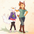 Girl Gurls Art by LazyLynxBoy