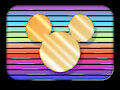 Disney Channel logo (1983, rainbow and gold)