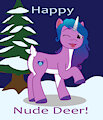 Happy Nude Deer by Nebbie