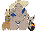 Foretales ladies at the beach 2 by Qunt