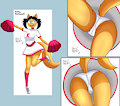 Kitty Kaswell, cheerleader uniform by JavithecyborgGX20
