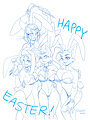 Happy Easter (Cabbits) by quelico