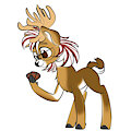 peppermint the deer by HomebrewHorus