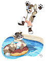 A Good Splash by pandapaco
