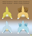 0027-0028 Sandshrew Family by pichu90