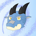 Blue dragon head