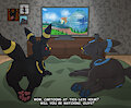 Bre watching TV (SFW) by WhyVern