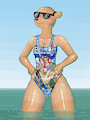 The One Piece one-piece swimsuit by TwoMornings