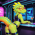 Cyberpunk Dino Slut by DizzyKoop