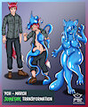 March YCH Result - Slime Foxgirl TF by GlobbinArts