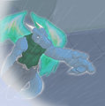 Azure in the rain