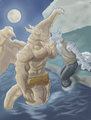 Cyran / Revonar: Moonlight encounter by Cyran