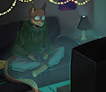 Gamer Cat by DualSwordsmanTenyo