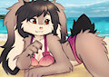At the beach