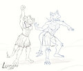 Hula Hunks rough by Leomane