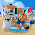 A day at the beach by tiochurro
