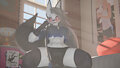 Loona clothed domination / Commission Open by gifus3d