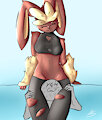!FREE YCH! | Lopunny's squashing thighes {1/3 SLOTS}
