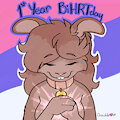 1st BiHRTday - 1 Year HRT Anniversary by ChocolateKitsune