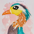"Rueful" (Painted at the Homeless Shelter)