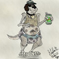 Old Scruffy Diapered Junkyard Dawg 3 by RhythmCHusky94