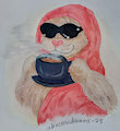 "Unbothered" (Painted at the Homeless Shelter)