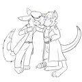 [Old Art] Drunken Ringtail and Roo by Rawr